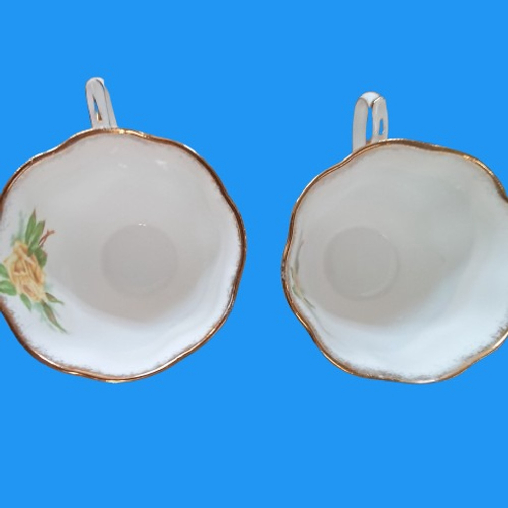 Royal Albert Yellow Tea Rose Tea Set Bone China England 7 Pcs Lot - Picture 9 of 12